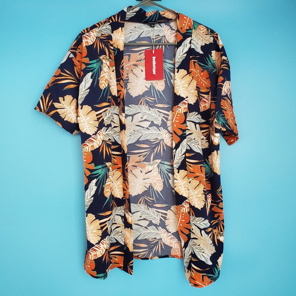 NEW Redhotype Popover Medium Hawaiian Short Sleeve